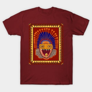 VooDou Shaman Tribal Mask T-Shirt